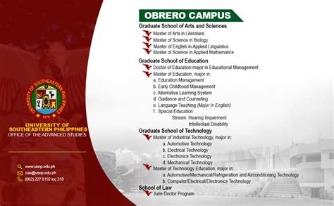 courses offered in usep tagum